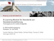E-Learning Module für Standards zur Geodatenmodellierung - GIS ...