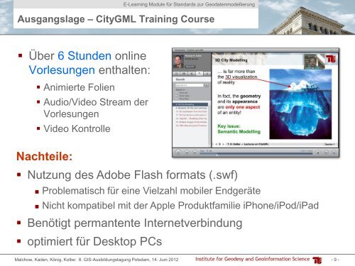 E-Learning Module für Standards zur Geodatenmodellierung - GIS ...