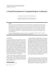 A Virtual Environment for Conceptual Design in Architecture