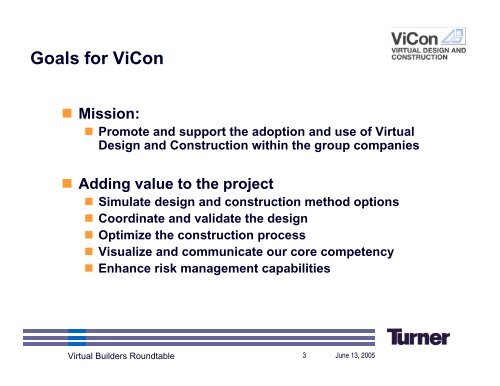 Virtual Building at Turner, Micky Doner, Turner Construction