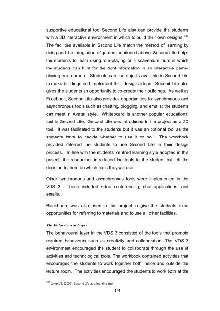 framework for the implementation of a virtual design studio model in ...