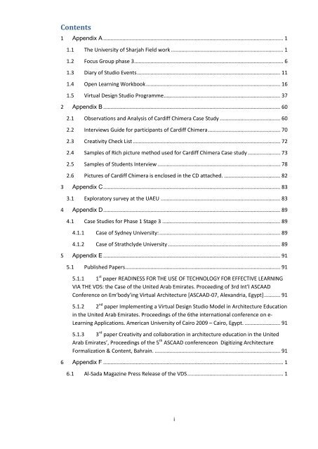 framework for the implementation of a virtual design studio model in ...