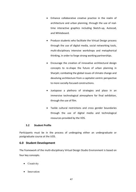 framework for the implementation of a virtual design studio model in ...