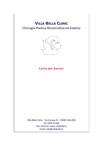 Scarica la carta dei Servizi - Villa Bella Clinic