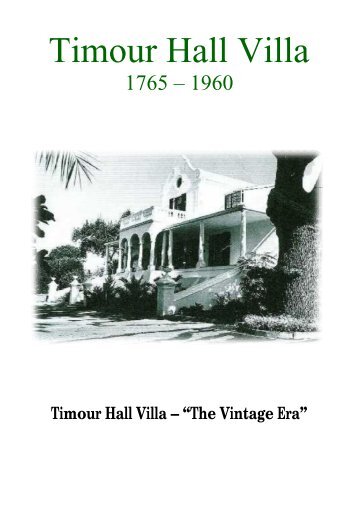Timour Hall Villa - IPA South Africa