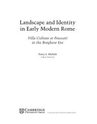 Landscape and Identity in Early Modern Rome - Library of Congress