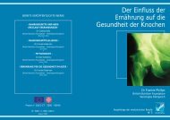 Der Einfluss der Ernährung auf die Gesundheit der Knochen