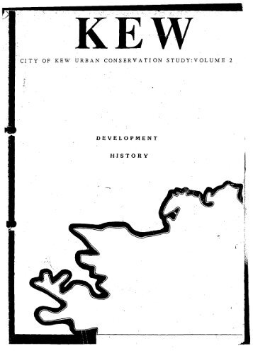 HISTORY DEVELOPMENT - City of Boroondara