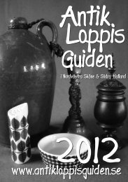 Antik o Loppisguiden 2012 - Antik & loppis-guiden