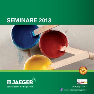 Prospekt Seminare 2013 - Paul Jaeger GmbH & Co. KG