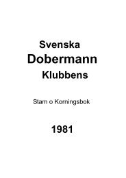 Stam - Svenska Dobermannklubben