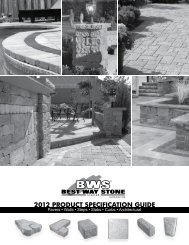 2012 PRODUCT SPECIFICATION GUIDE - Best Way Stone