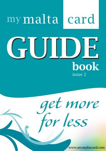 GUIDE book - MyMaltaCard