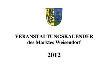 Veranstaltungs- kalender 2012