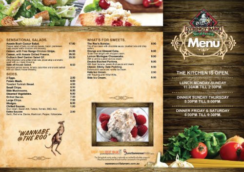 Download Menu - Wanneroo Villa Tavern