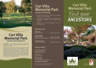 Carr Villa Memorial Park Find Your - Launceston City Council