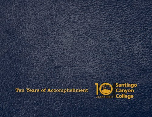 2009-10 SCC Annual Report - Santiago Canyon College