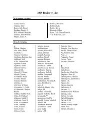 2009 Reviewer List