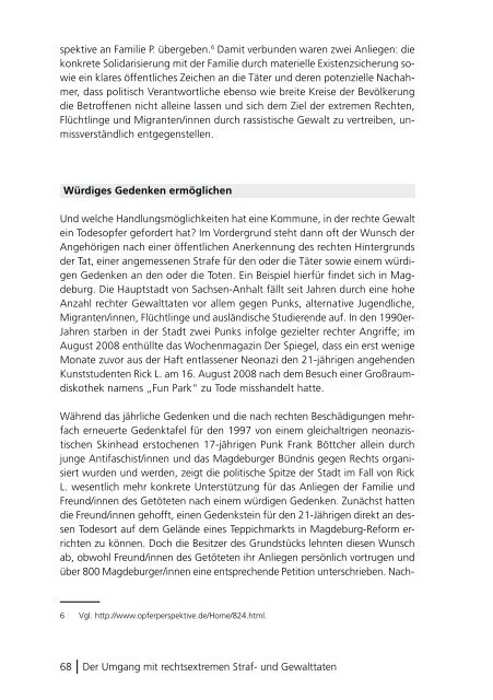 Handbuch für die kommunale Auseinandersetzung mit dem ...