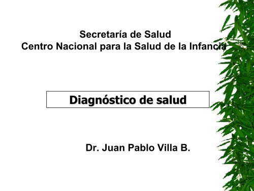 Diagnostico De Salud Secretaria De Salud Mexico