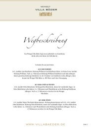 Wegbeschreibung - Weingut Bäder