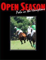 Open Season: Polo in the Hamptons - The Morning Line Daily Edition