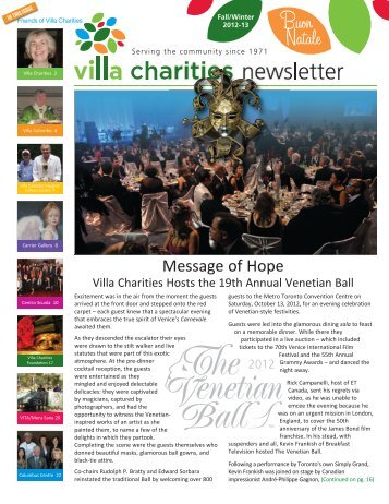 Message of Hope - Villa Charities