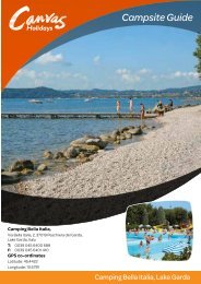 Campsite Guide - Canvas Holidays