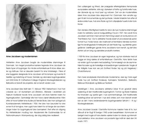 Arne Jacobsen i Gentofte - Gentofte Kommune