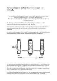 Sprossenklappern im Scheibenzwischenraum von Isolierglas