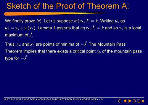 Multiple Solutions for a Nonlinear Dirichlet Problem via - Mathematics