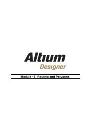 Module 18: Routing and Polygons - Altium