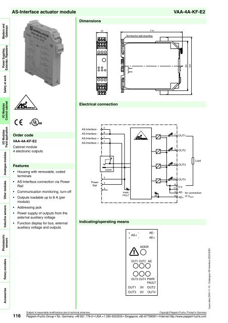 Sensor systems 2 AS-Interface