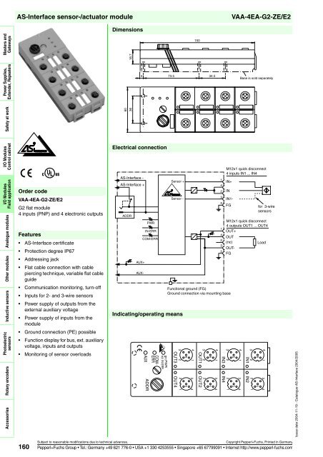 Sensor systems 2 AS-Interface