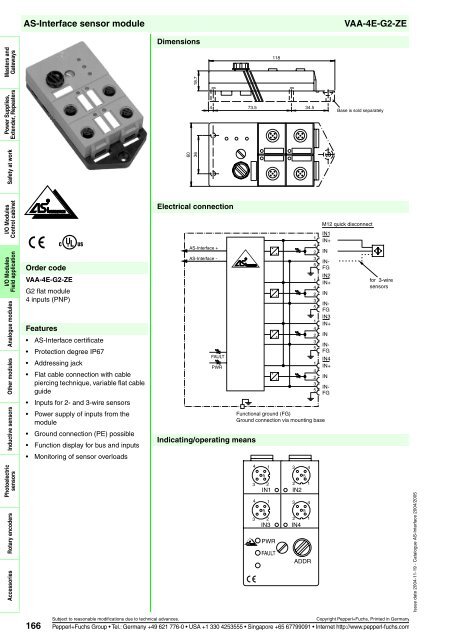 Sensor systems 2 AS-Interface