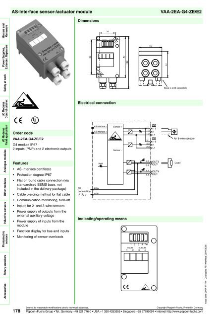 Sensor systems 2 AS-Interface