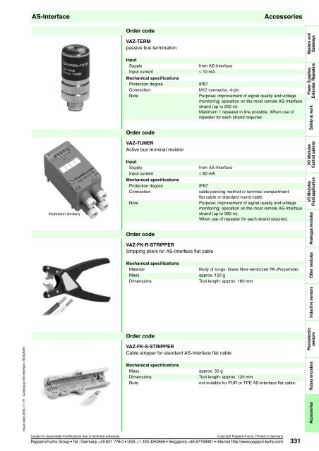 Sensor systems 2 AS-Interface