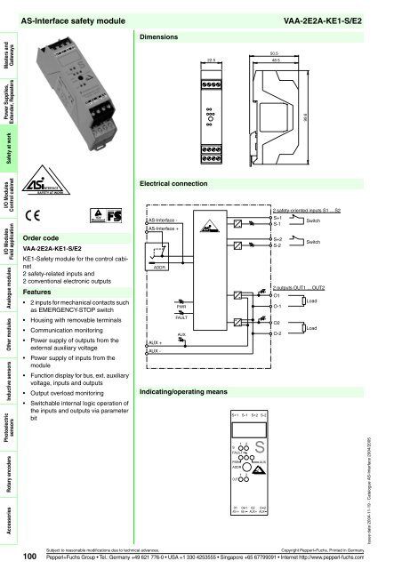 Sensor systems 2 AS-Interface