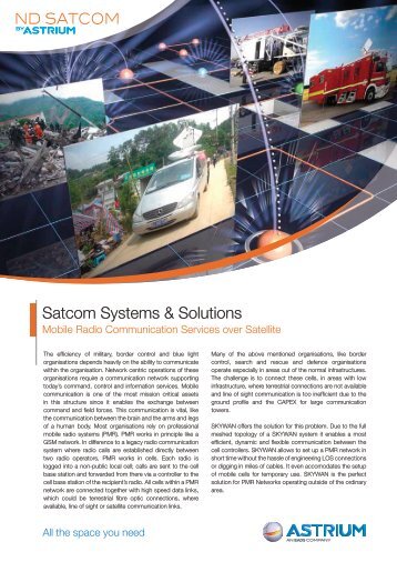 Satcom Systems & Solutions - ND SatCom