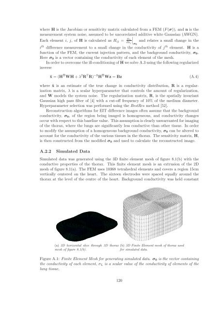 Image Reconstruction for 3D Lung Imaging - Department of Systems ...