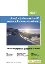 Jungfraujoch ausverkauft Kommunikationsmassnahmen