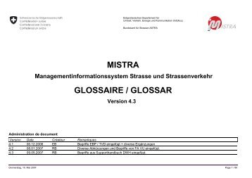 MISTRA GLOSSAIRE / GLOSSAR - MISTRA Public