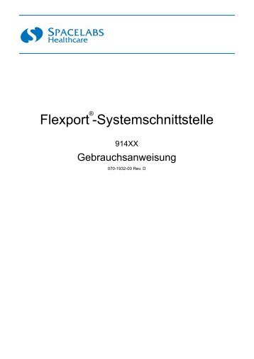 Flexport -Systemschnittstelle - Spacelabs Healthcare