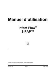 Manuel d'utilisation Infant Flow ® SiPAP - Humatem