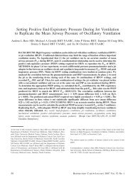 Setting Positive End-Expiratory Pressure During Jet ... - Assobrafir