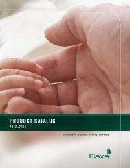 PRODUCT CATALOG - Baxa