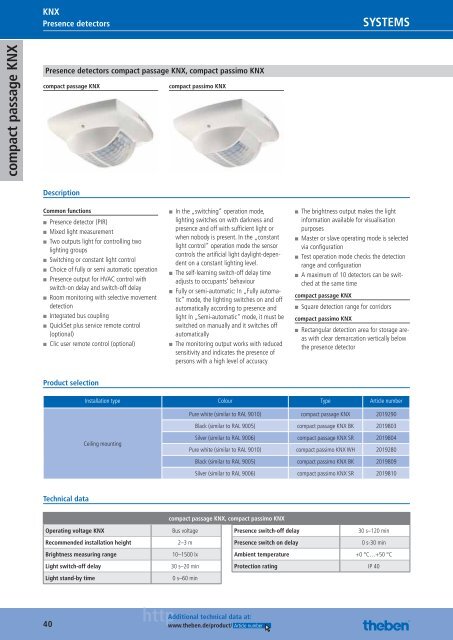 Theben: Home & Building Control Systems KNX