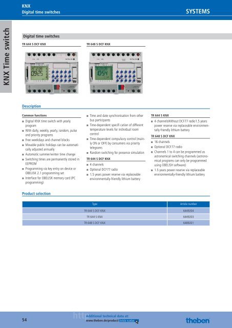 Theben: Home & Building Control Systems KNX