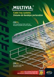 Cable tray systems Sistema de bandejas portacables - Interflex