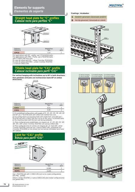 Cable tray systems Sistema de bandejas portacables - Interflex